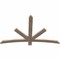 Ekena Millwork Alberta Smooth Timber Gable Bracket, Douglas Fir, 60"W x 38"H x 1 1/2"D x 3 1/2"F, 15/12 Pitch GBW060X38X0204ALB00SDF - alternate 5